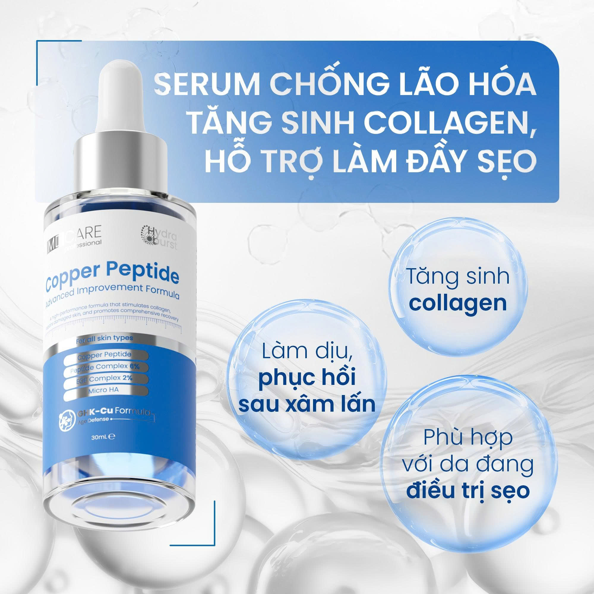 Tinh Chất MD CARE Copper Peptide Serum