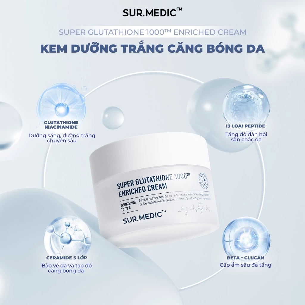 https://myphamkissme.com/kem-duong-sur-medic-super-glutathione-1000tm-enriched-cream-duong-trang-da-50ml