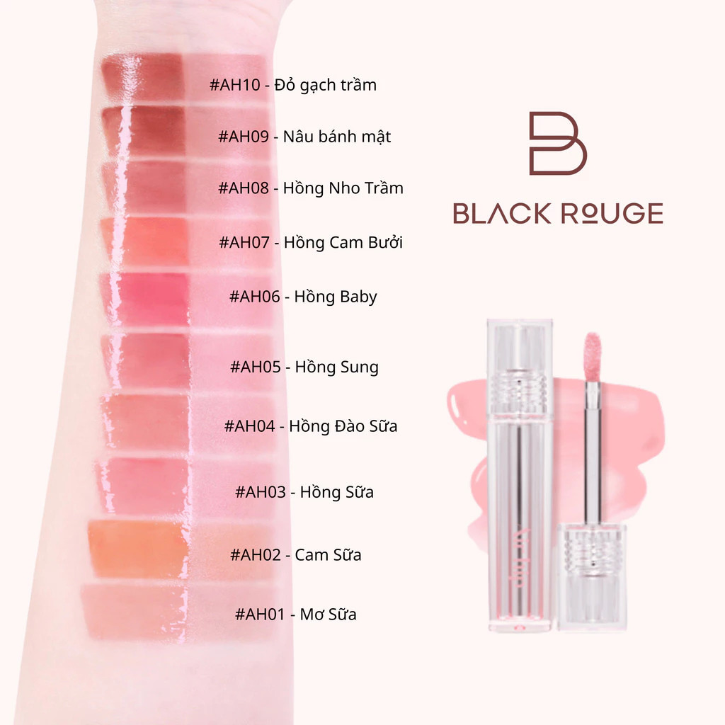 Bảng màu son Black Rouge Air Hip Glow Tint