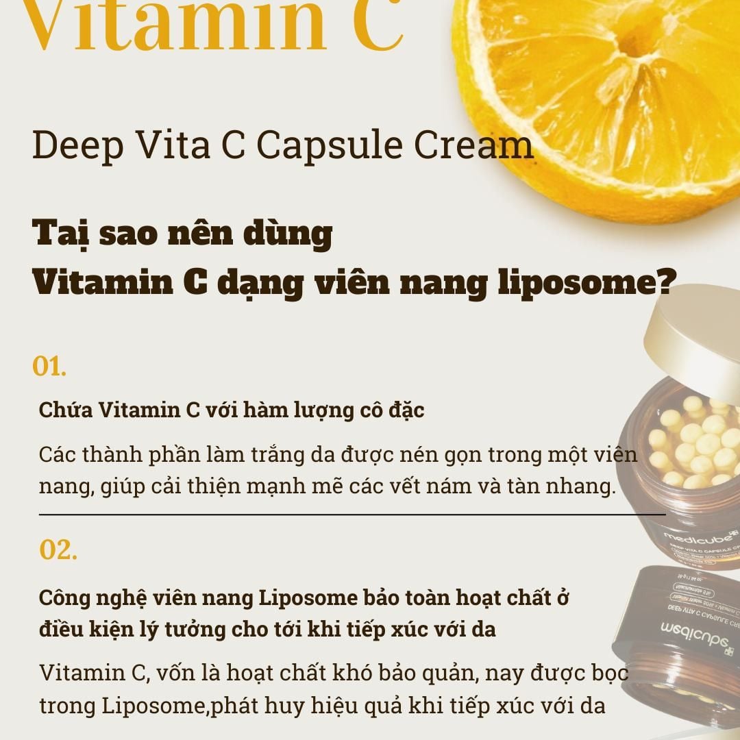 Kem dưỡng Medicube đen Deep Vita C