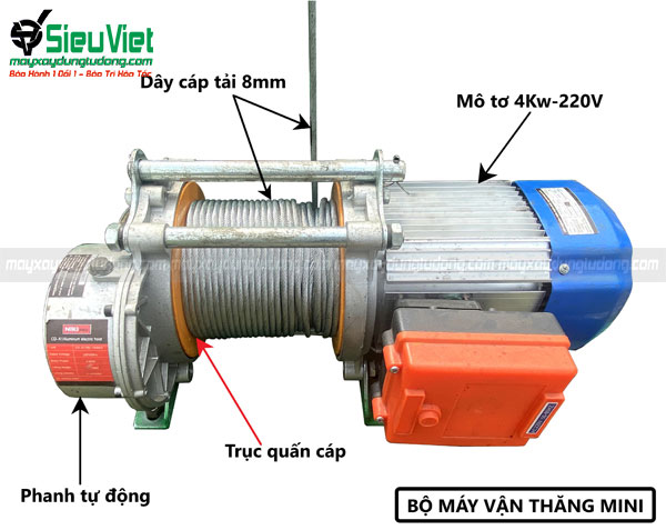 Bộ máy vận thăng mini