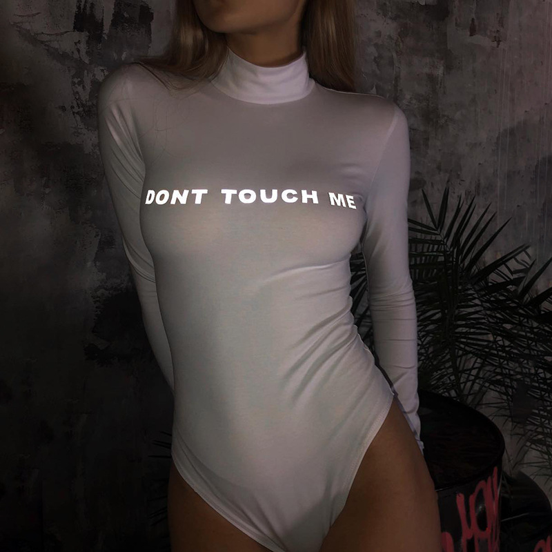 Bodysuit phản quang Don't Touch Me dài tay
