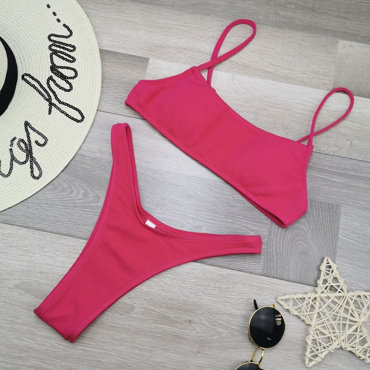 Bikini 2 mảnh len gymmer quần cạp cao Chipu