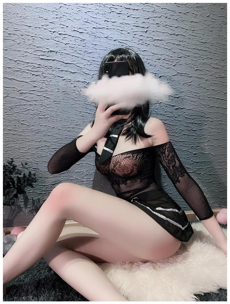 Váy ngủ Cosplay bó sát dài tay cà vạt