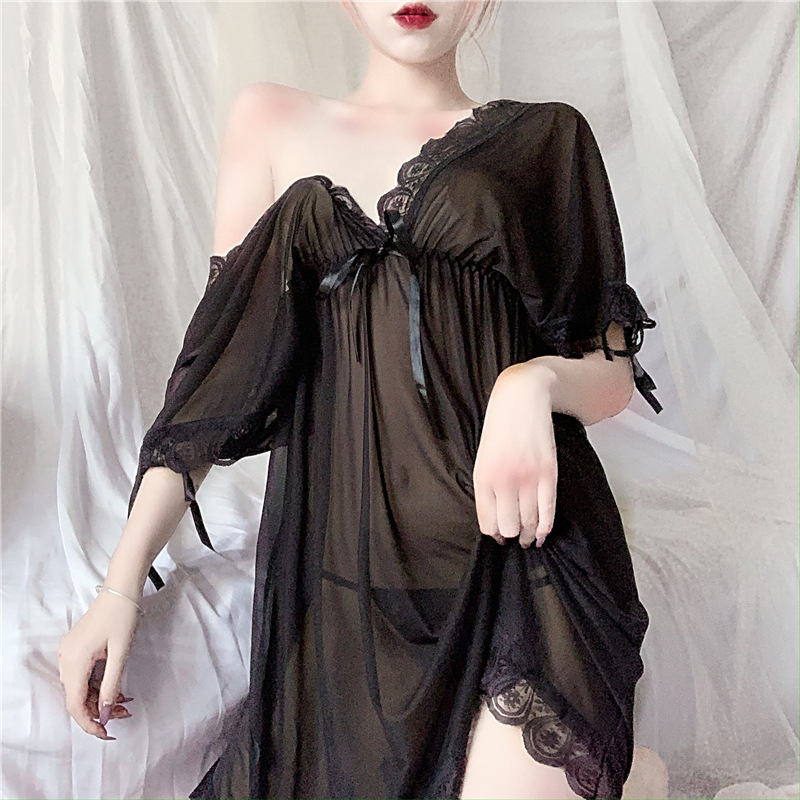 Đầm ngủ ren tay lỡ sexy