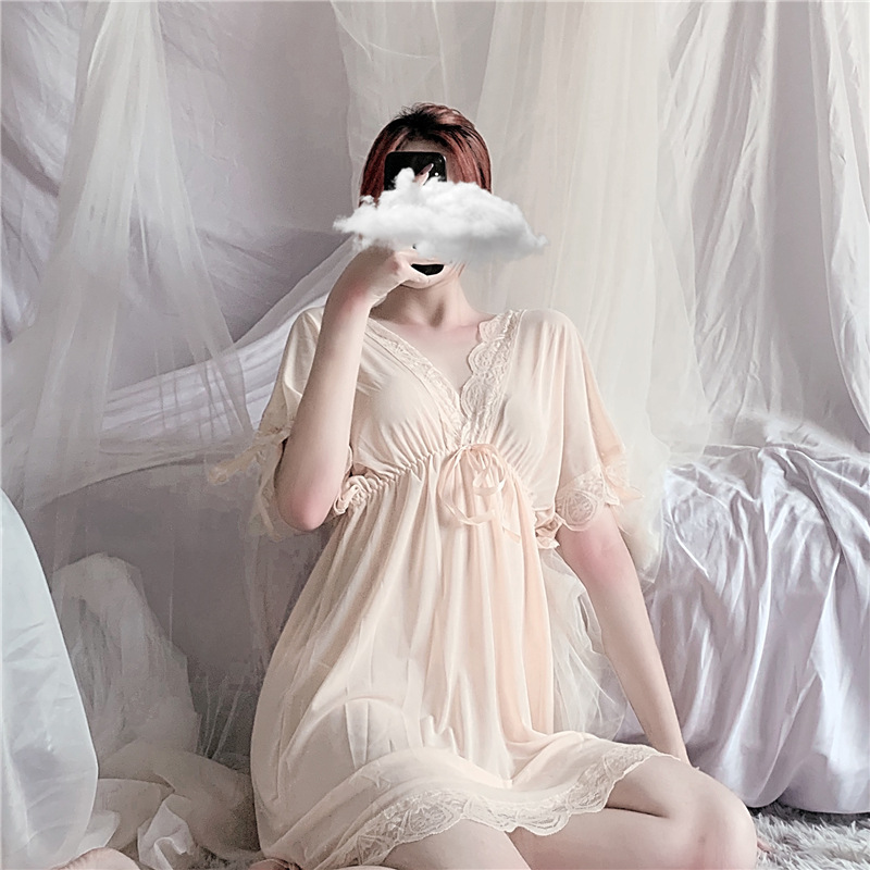 Đầm ngủ ren tay lỡ sexy