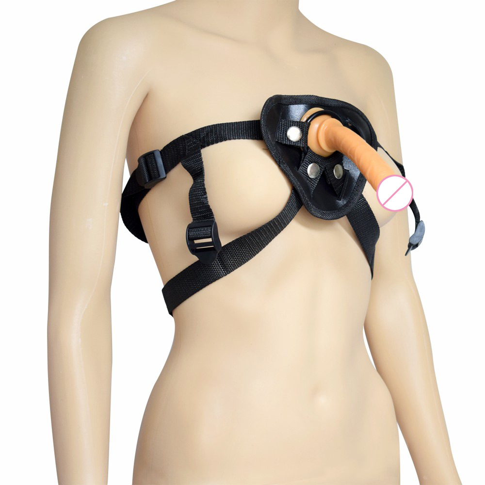 Dương vật giả dildo kèm đai đeo màu da người