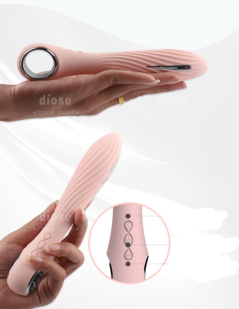 Bút điện rung massage 12 tần số sạc pin