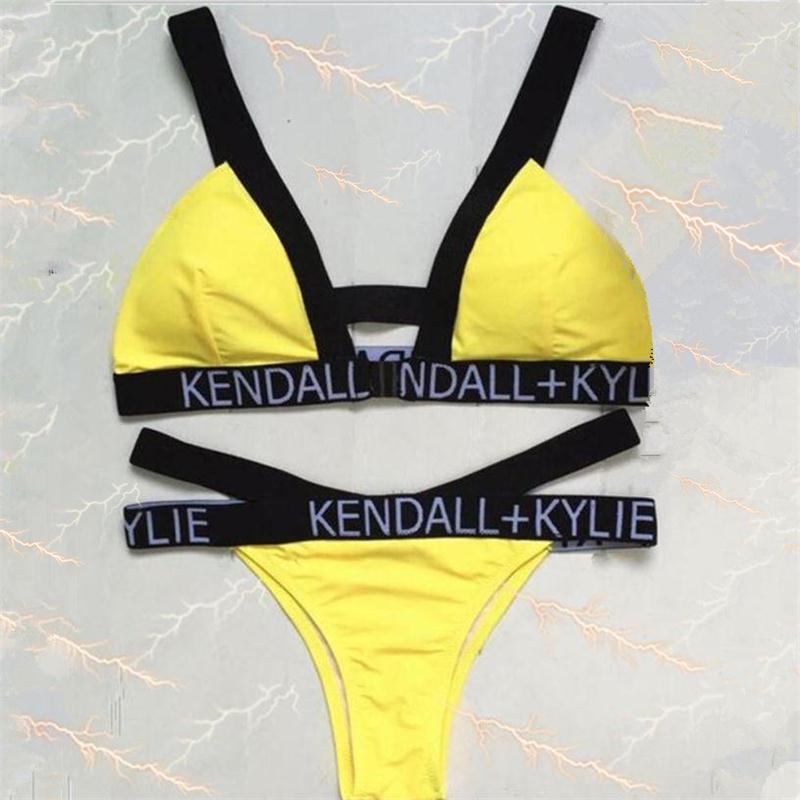 bikini 2 mảnh màu vàng