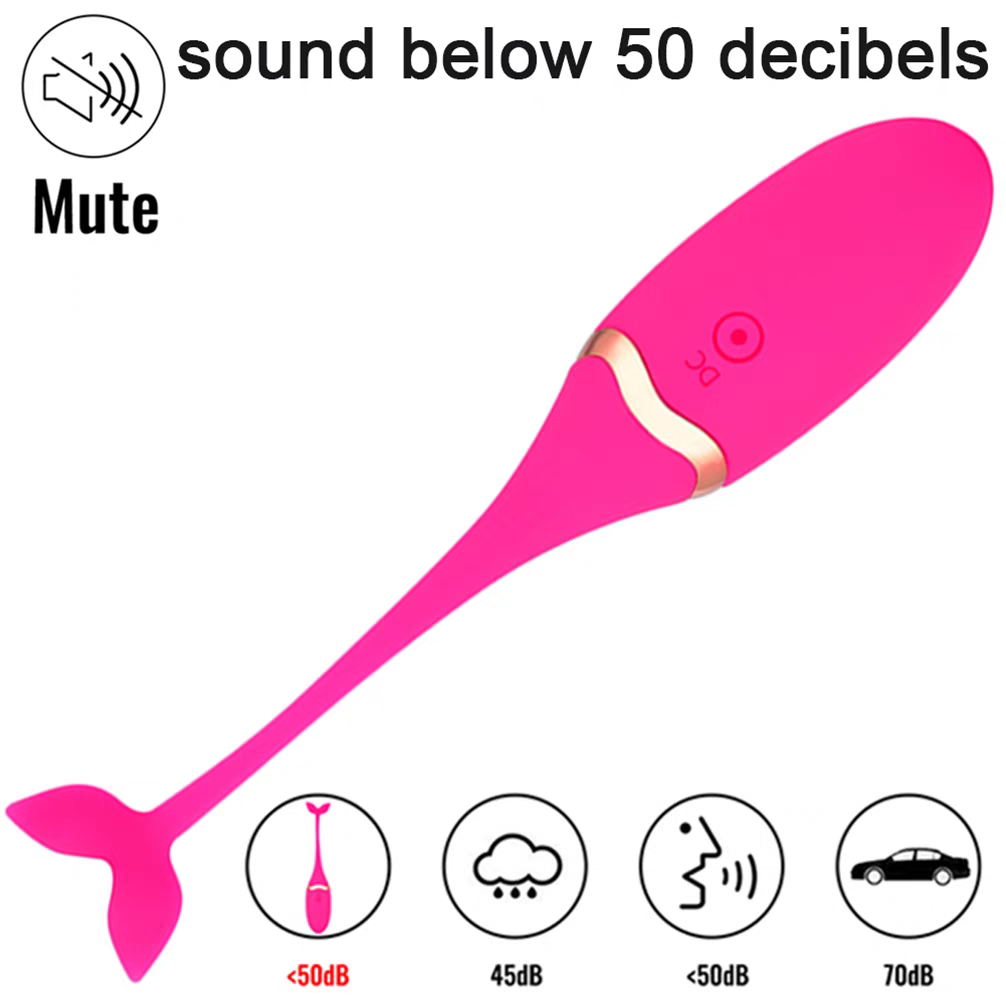 Máy rung âm đạo điều khiển từ xa hình đuôi cá