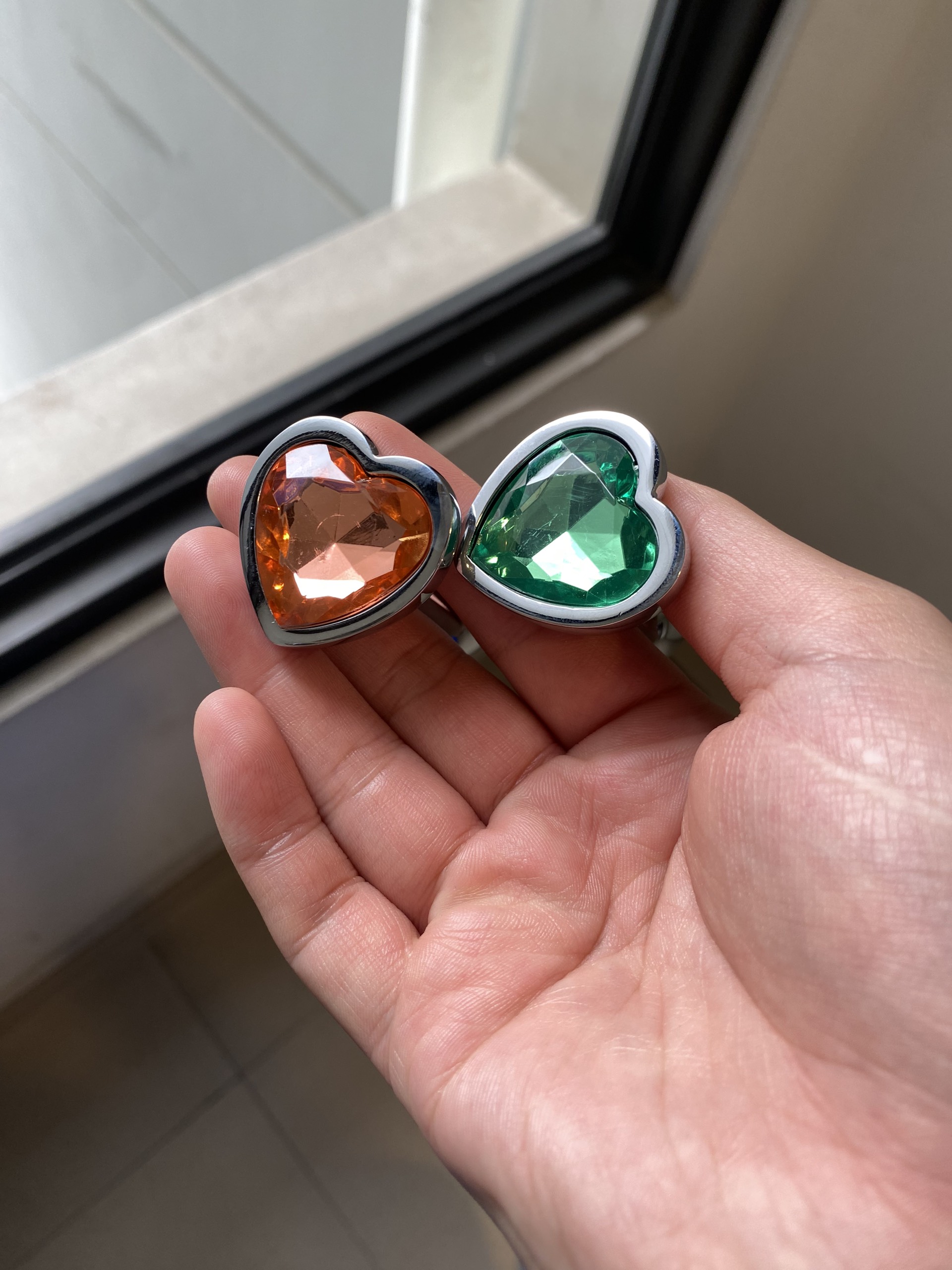 Phích cắm hậu môn trái tim Inox