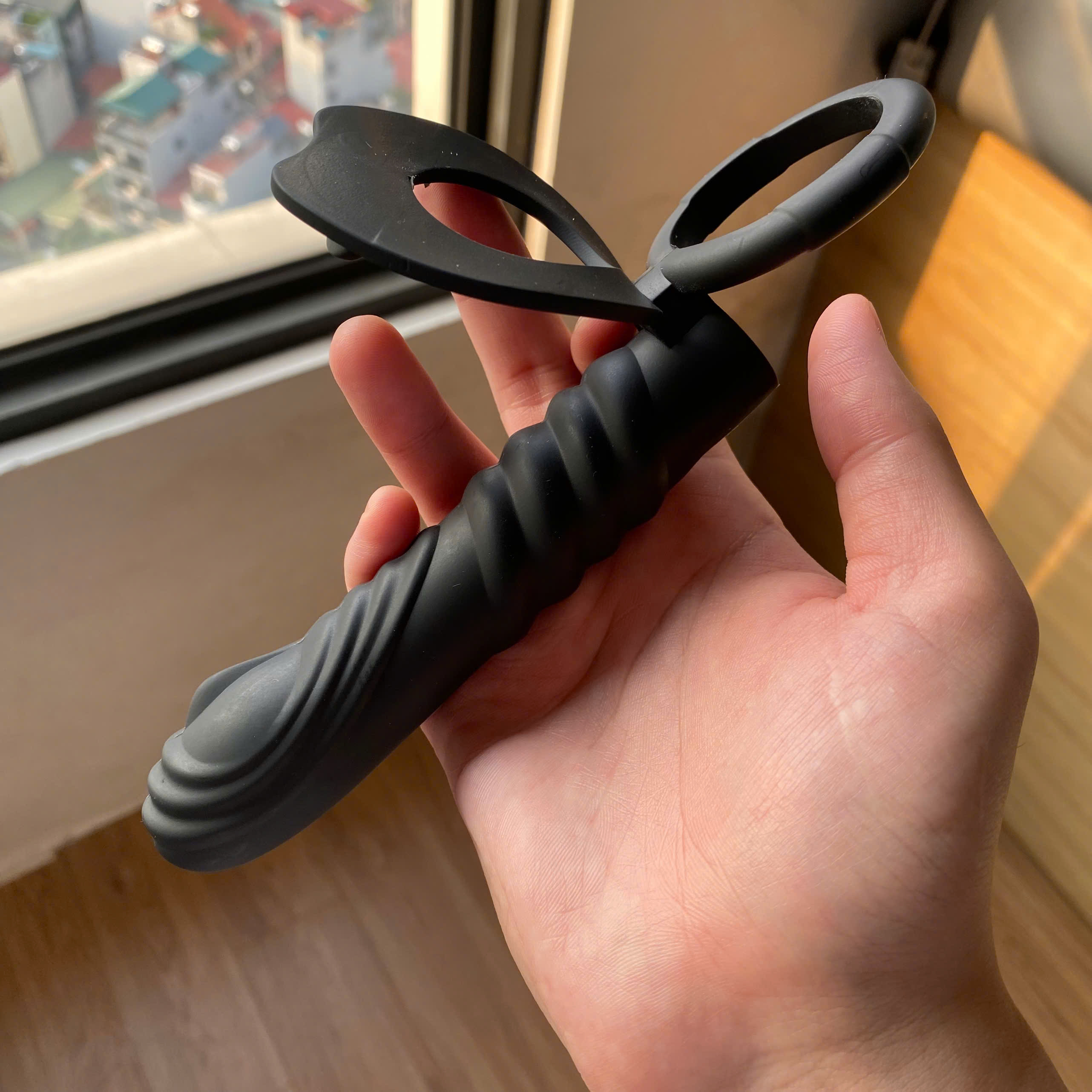 Vòng đeo dương vật chọc hậu môn khóa tinh dịch