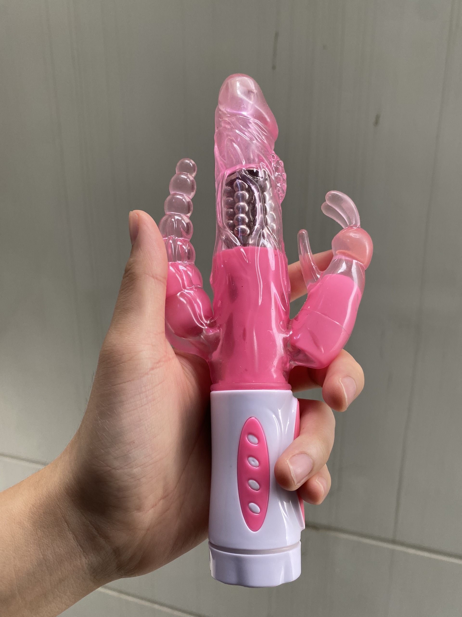 Dương vật giả rung xoay rẽ nhánh điểm G hậu môn