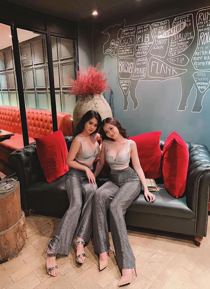 Set Croptop quần dài nhũ sang chảnh