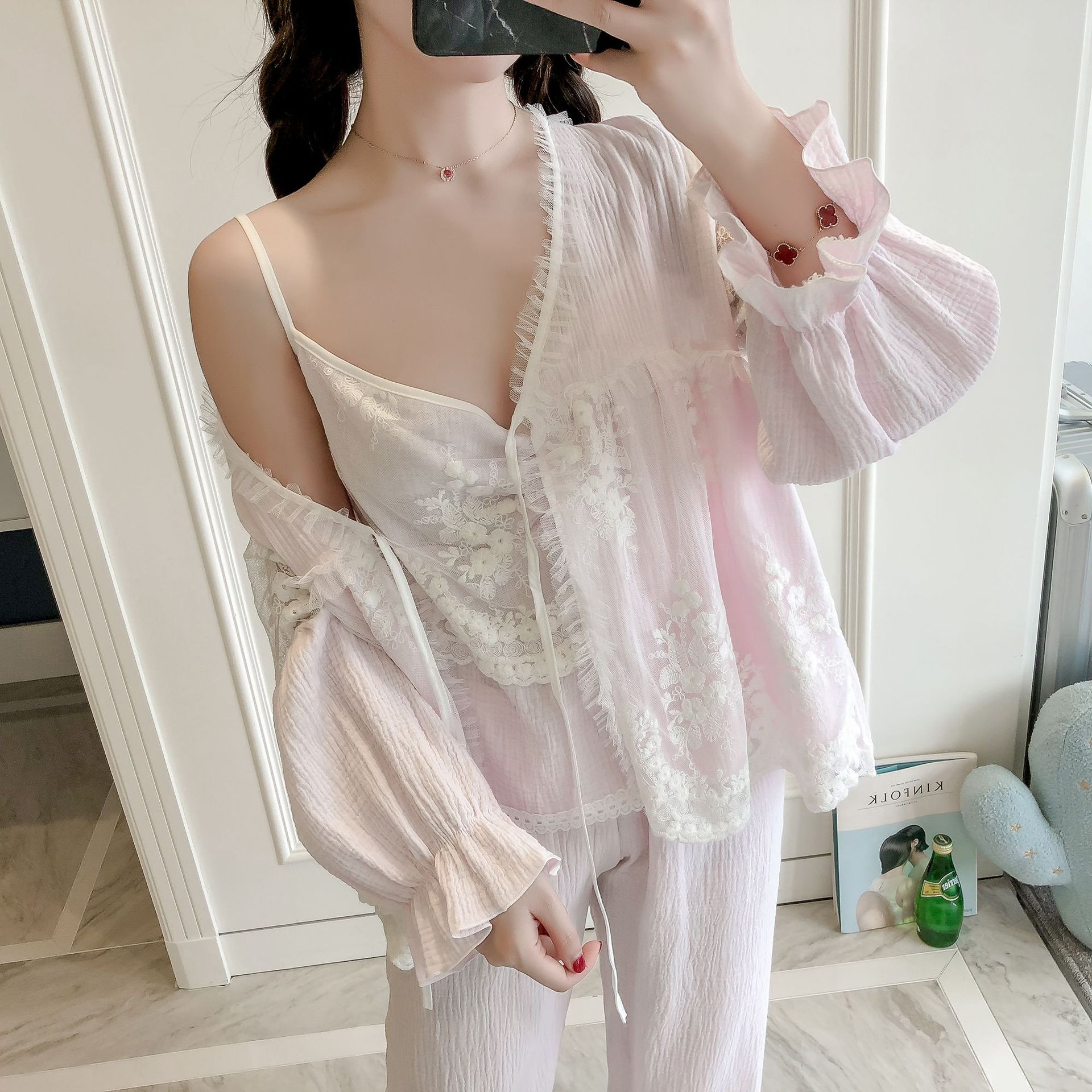 pijama dài bánh bèo