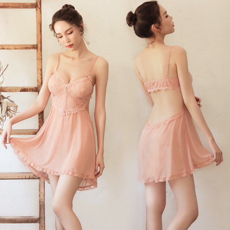 váy ngủ 2 dây hở lưng