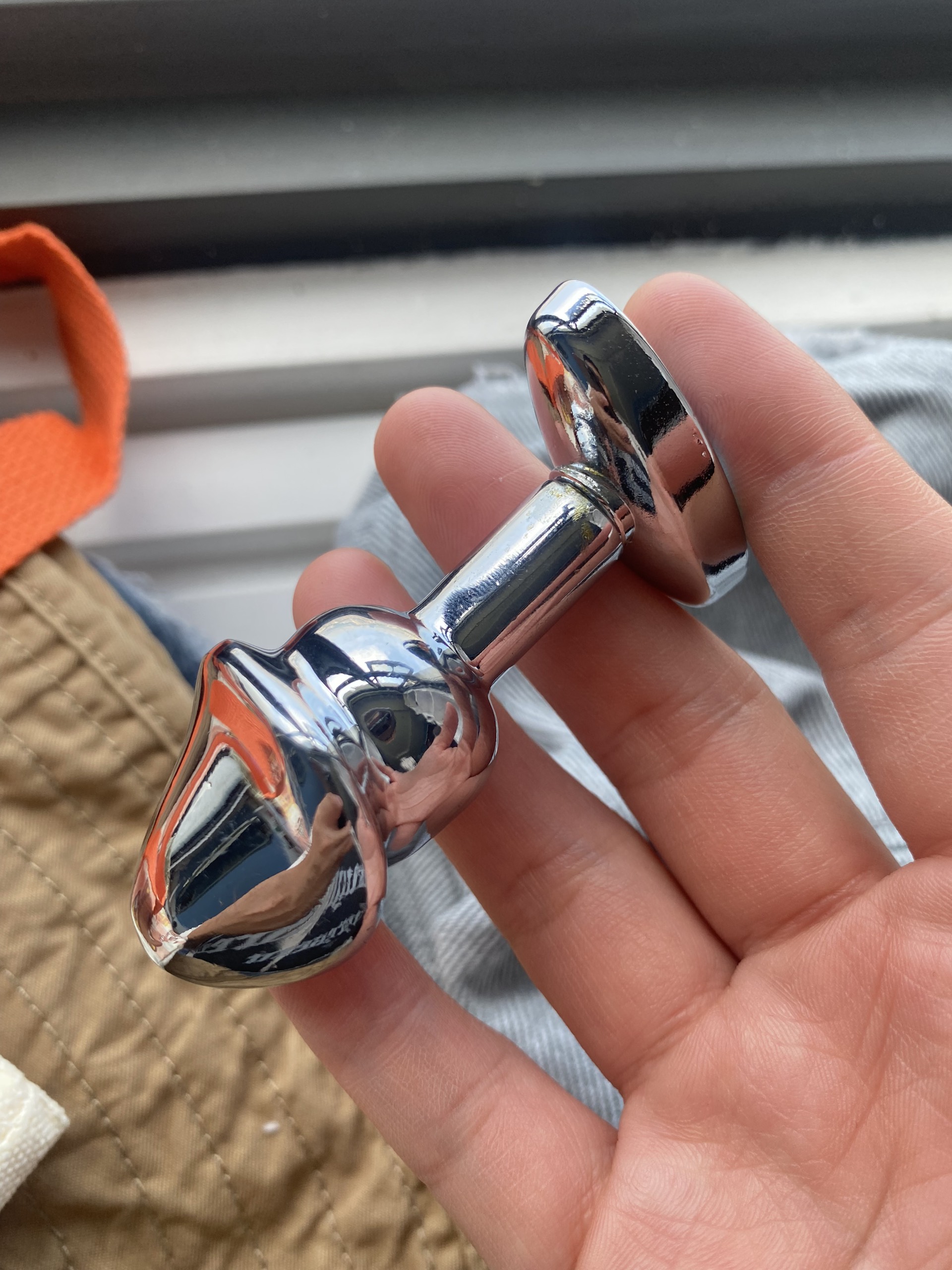 Phích cắm hậu môn Inox hình đầu khấc