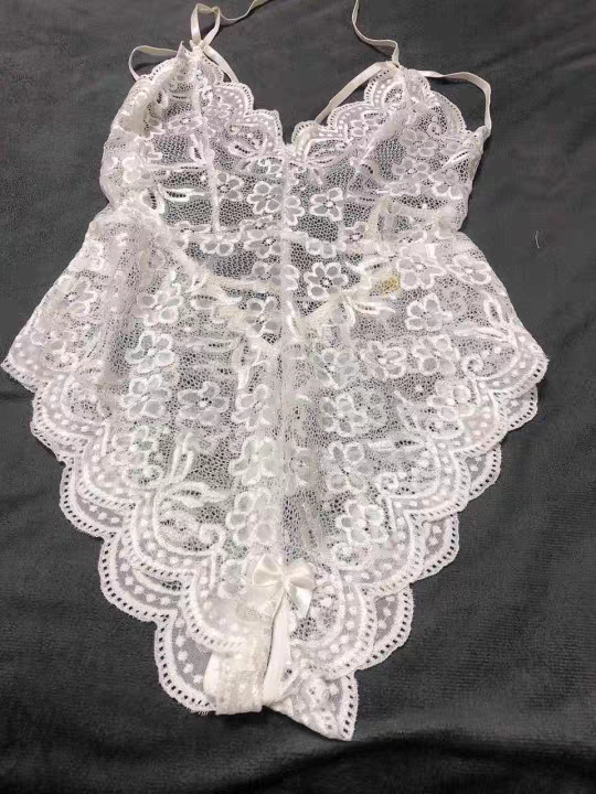 Bodysuit ren 2 dây khoét đũng sexy