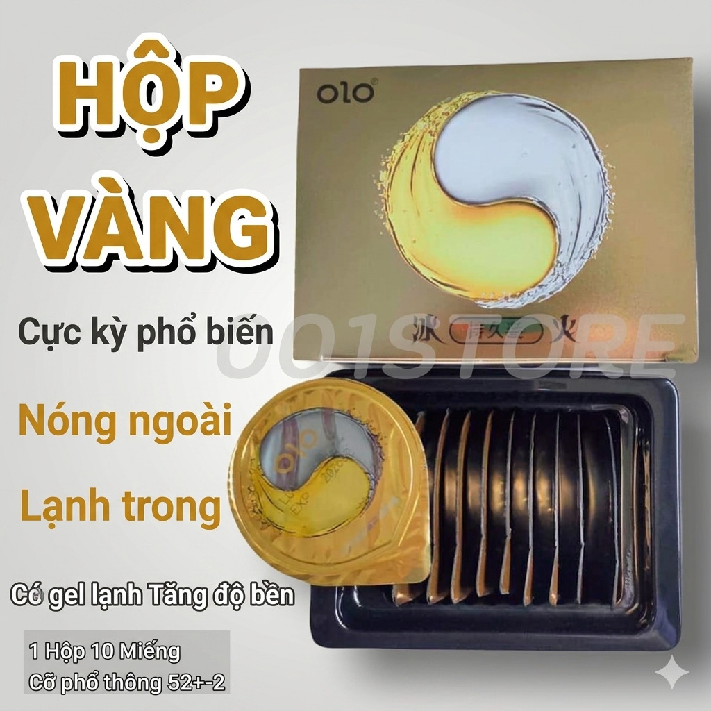 Bao Cao Su OLO Ice & Fire 001 Siêu Mỏng Hiệu Ứng Băng Lửa