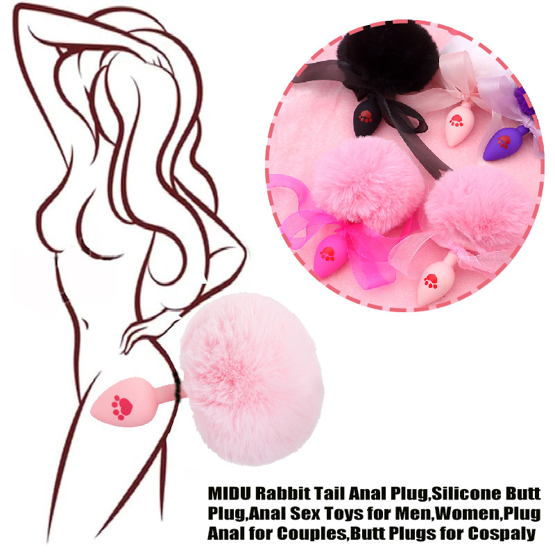 Butt plug đuôi thú nhiều màu lông mềm mịn cao cấp