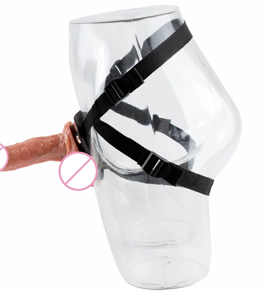 Dương vật giả dildo kèm đai đeo màu da người