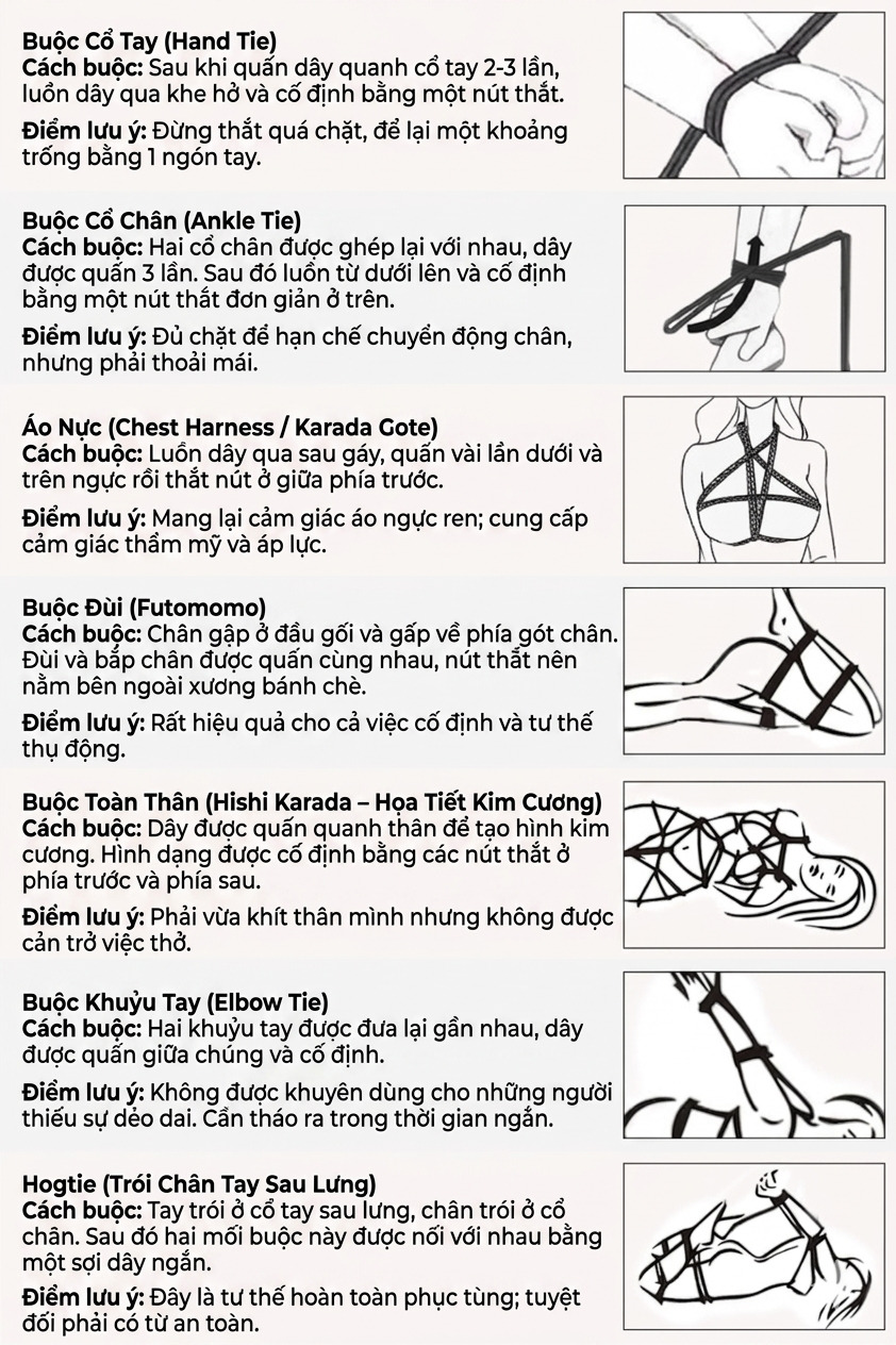 Dây Trói Bondage Shibari Cotton 10m Màu Đen - Dây Buộc Tình Dục Cao Cấp