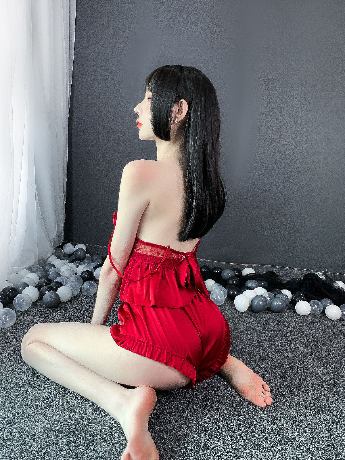 pijama lụa ngắn