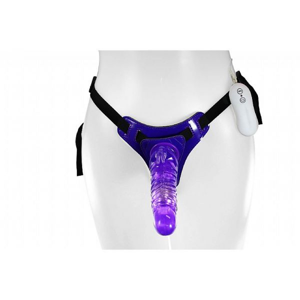 Dildo đeo hông rung 10 chế độ - Strap-on Rabbit Dong 8.5 inch cao cấp