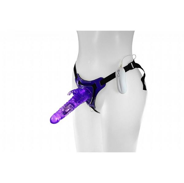 Dildo đeo hông rung 10 chế độ - Strap-on Rabbit Dong 8.5 inch cao cấp