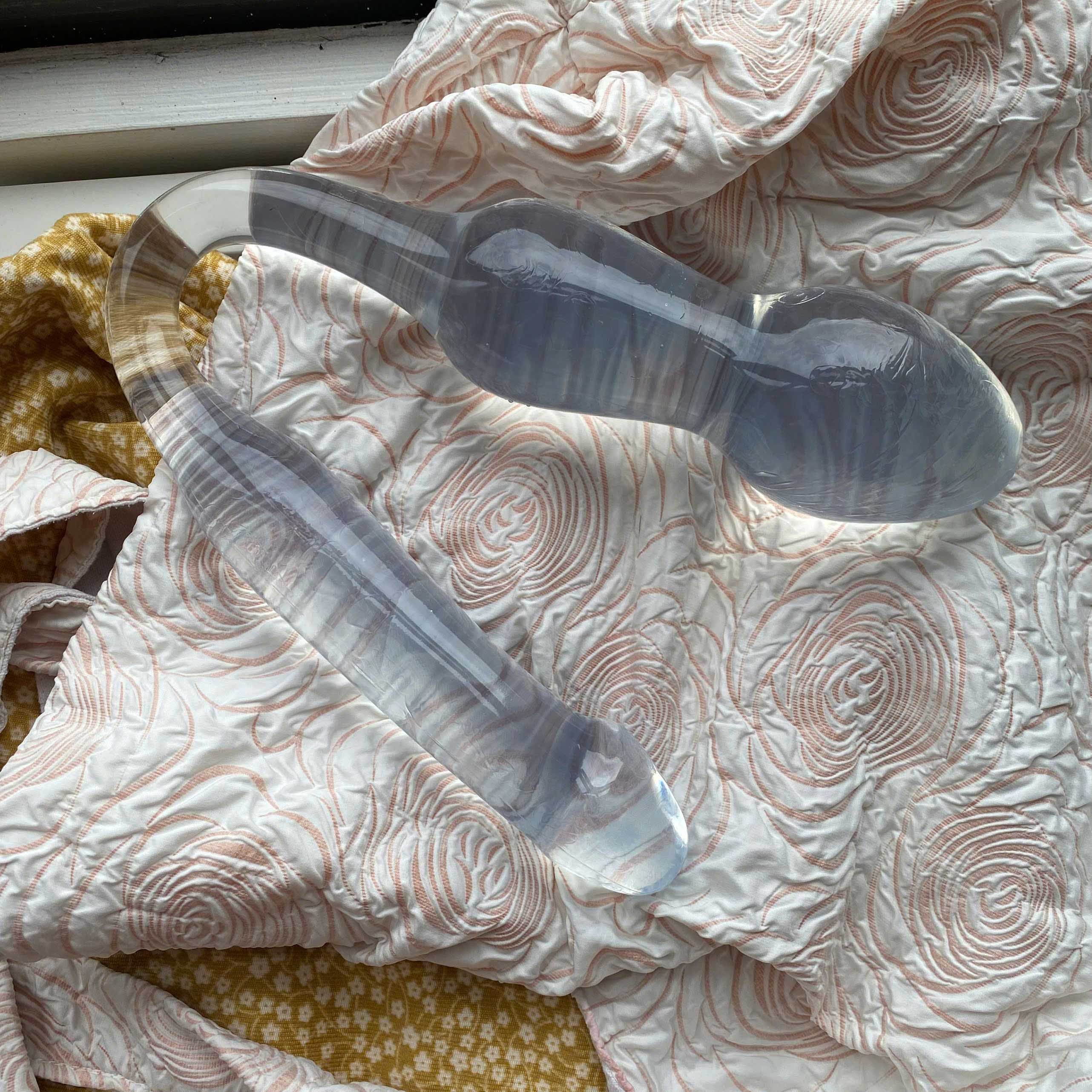 Dildo hai đầu dành cho Les massage điểm G và hậu môn cao cấp