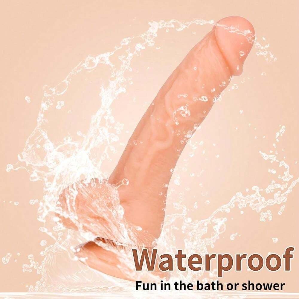 Dương vật giả trắng hồng châu Âu cỡ lớn gắn tường