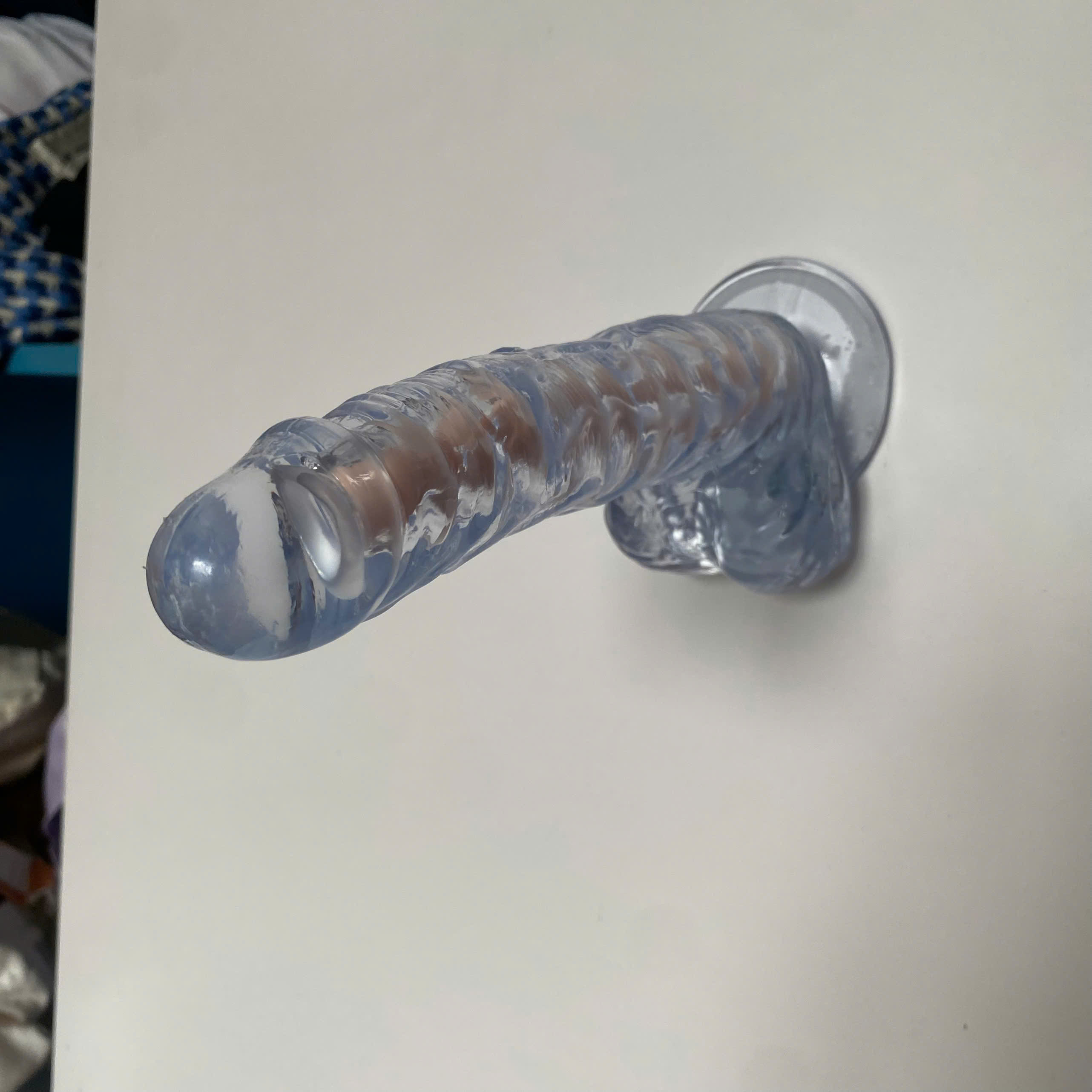 Dương vật giả xương sống uốn nắn 360 độ trong suốt cao cấp