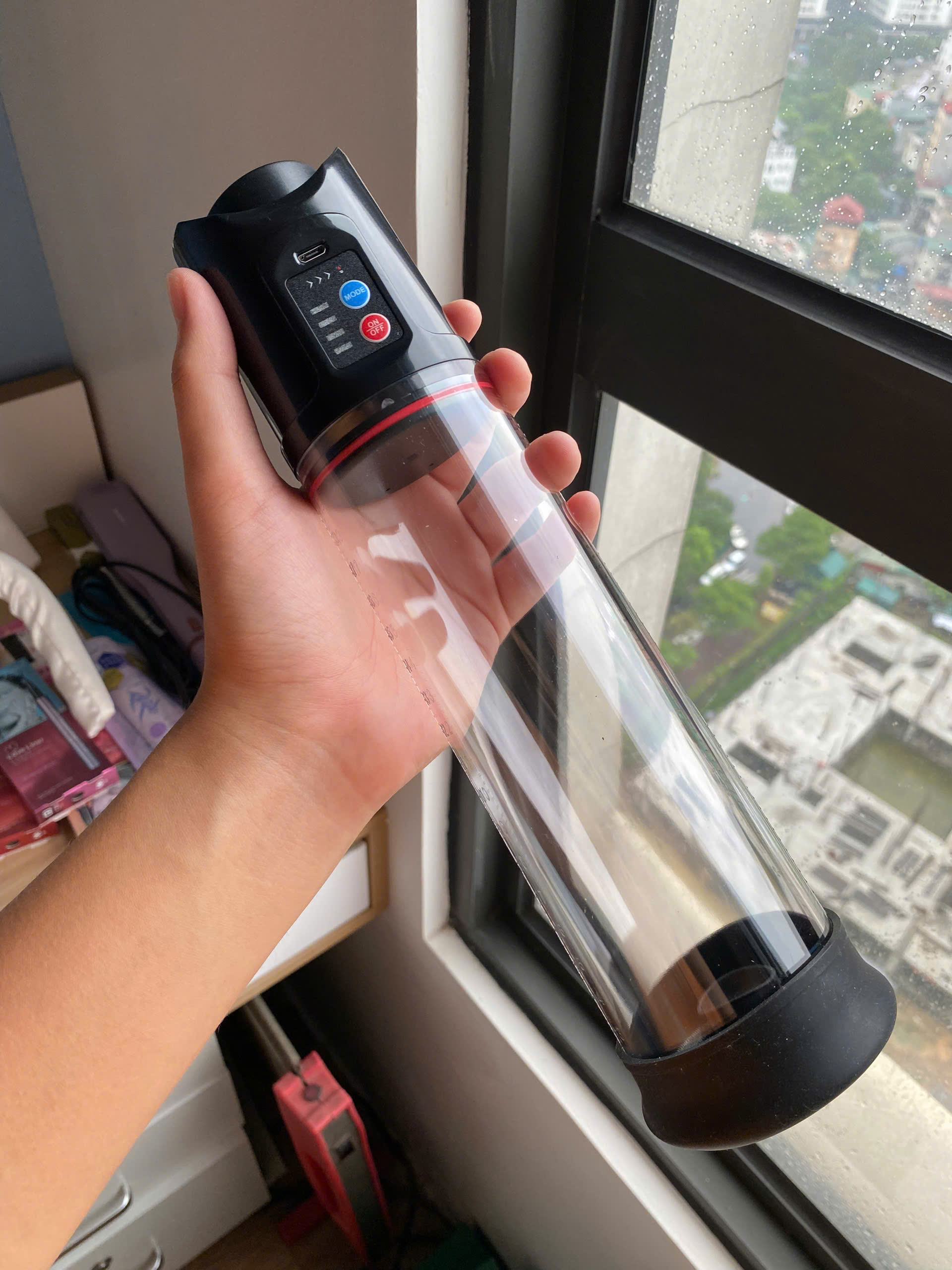 Máy tập dương vật Penis Pump tự động sạc pin tăng kích thước