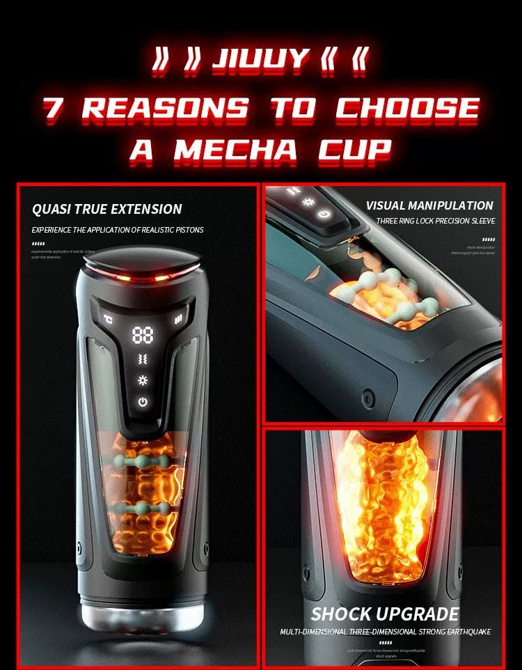 Máy thủ dâm nam siêu cấp rung rên thụt sưởi ấm màn hình LED JIUUY