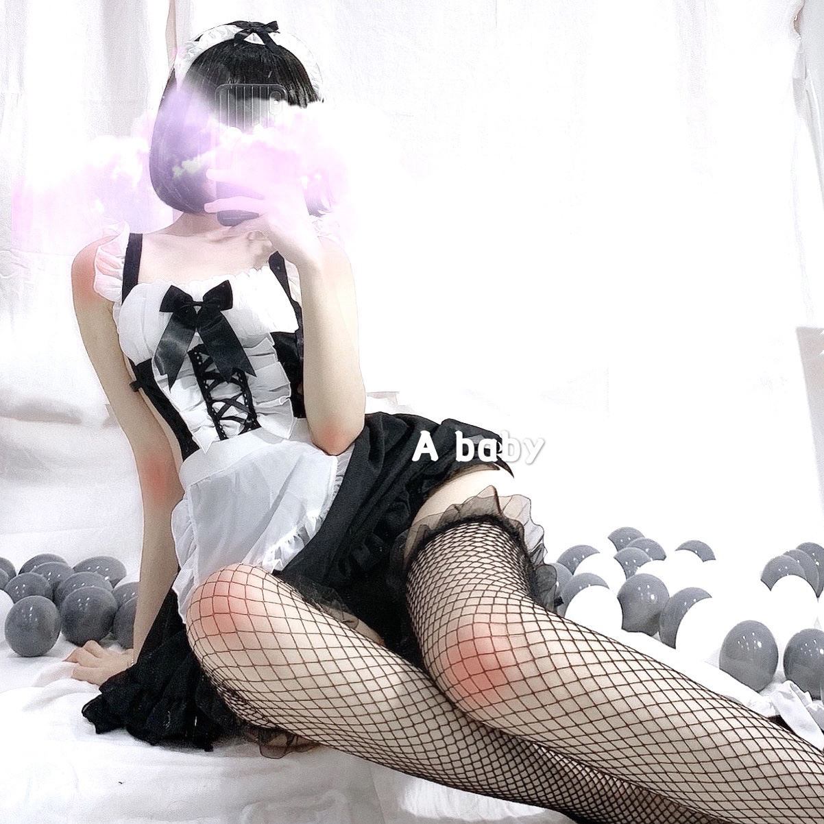 Váy ngủ Cosplay giúp việc chụp ảnh