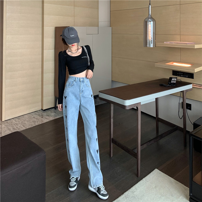 Quần bò nữ trái tim