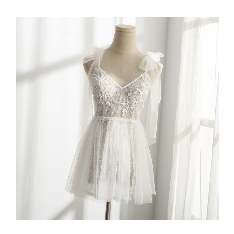 Váy ngủ ren hoa cô dâu