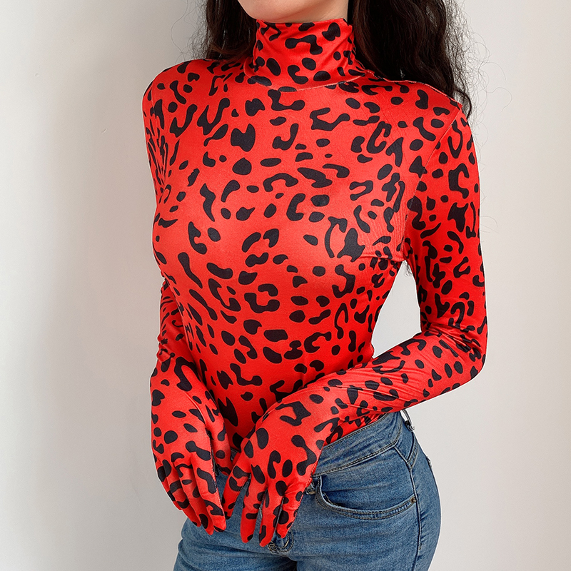 Bodysuit dài tay da báo