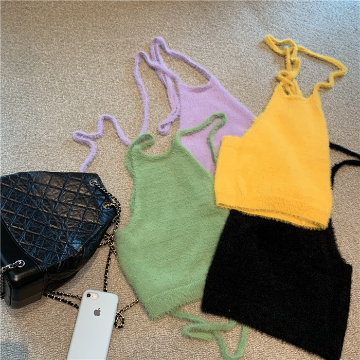 Áo Croptop len trơn