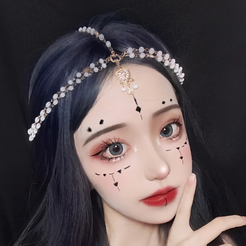 Băng đô Mông Cổ đính mặt phía trước