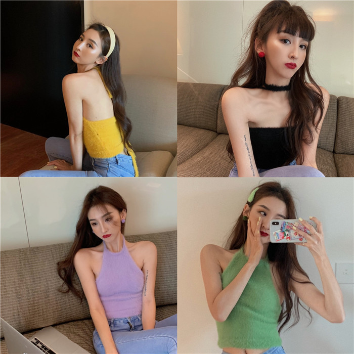 Áo Croptop len trơn