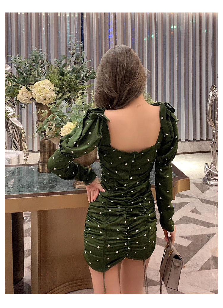 Váy đi tiệc Quảng Châu chấm bi