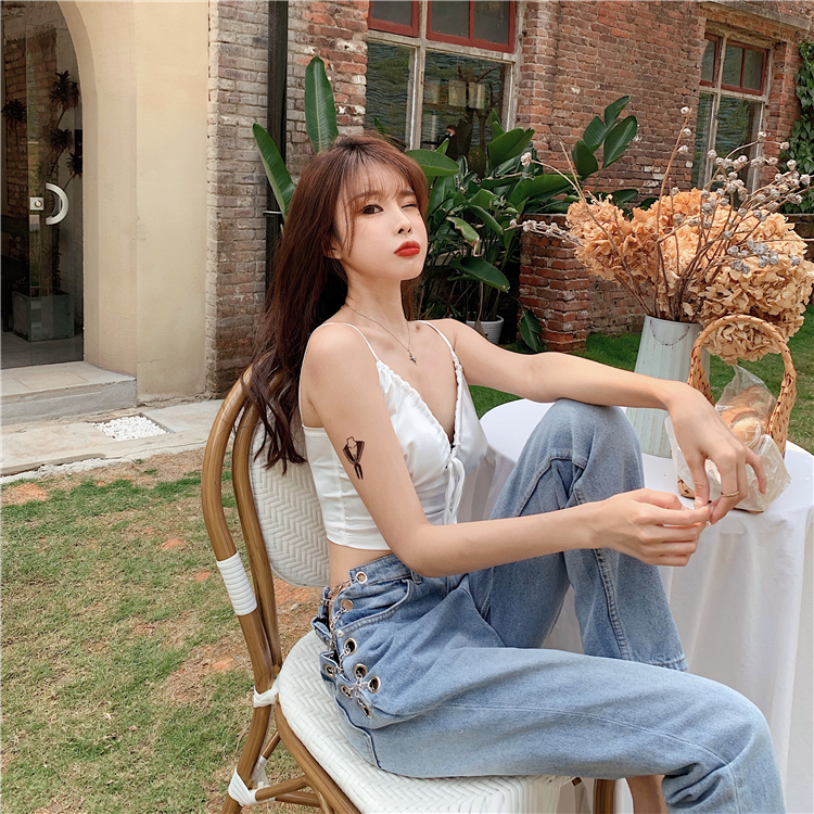 Quần bò dây xích tôn dáng