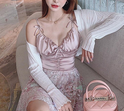 Áo Croptop dây đá Quảng Châu cao cấp