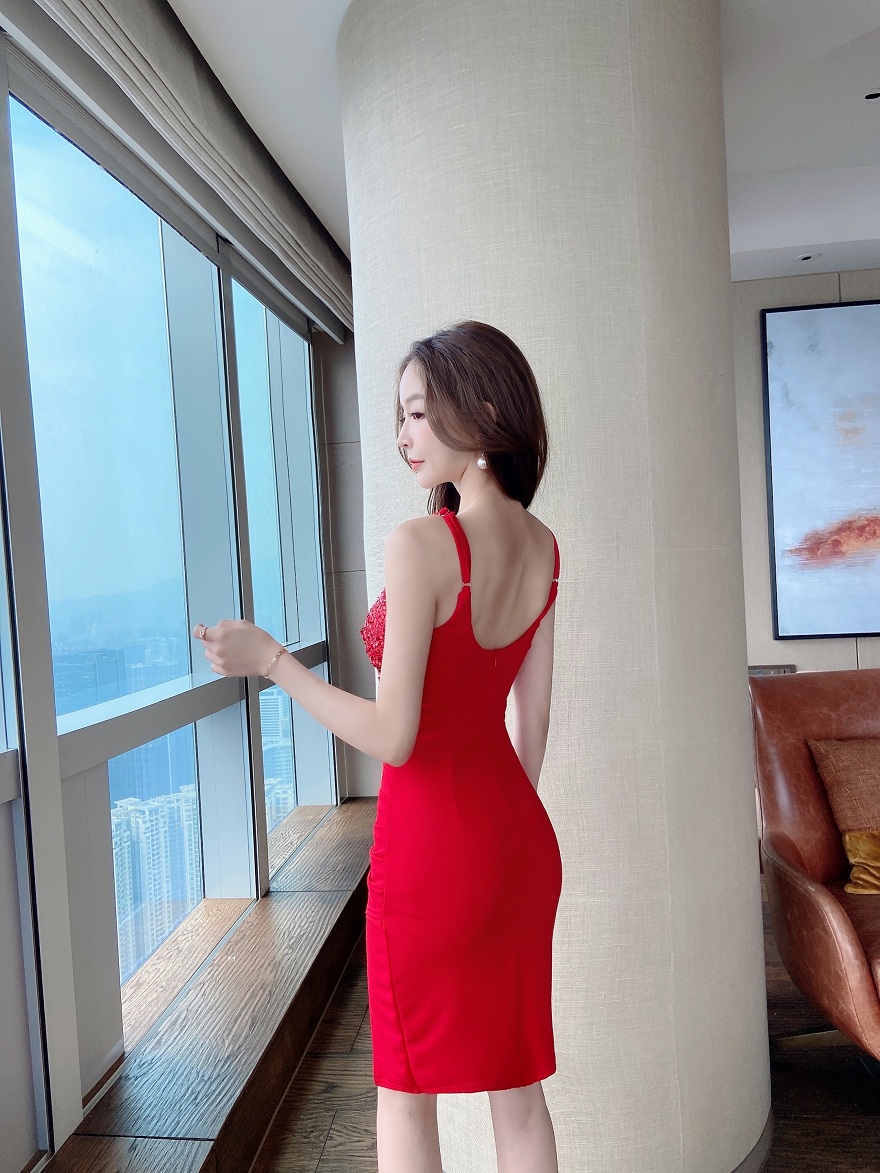 Váy cúp ngực kim sa body