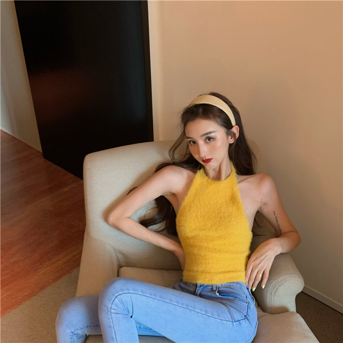 Áo Croptop len trơn