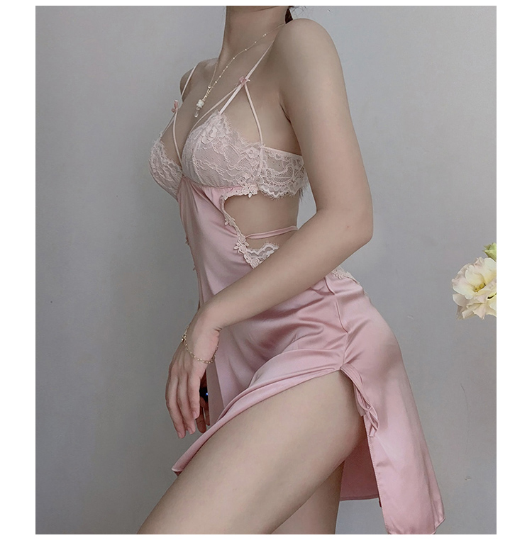 Váy ngủ hở lưng ngực trắng