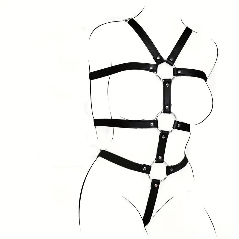 Bộ trói da bạo dâm BDSM cuốn quanh người