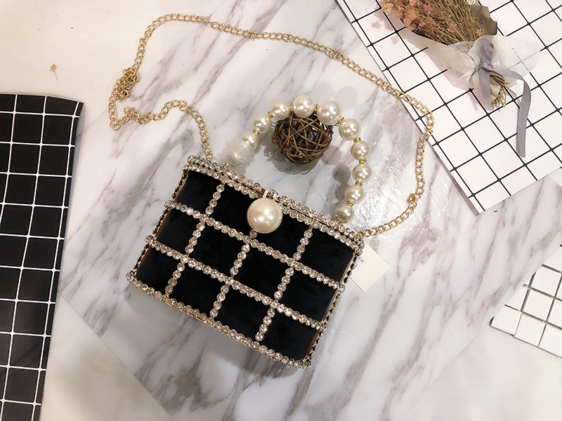 Túi xách da lộn ngọc trai cao cấp