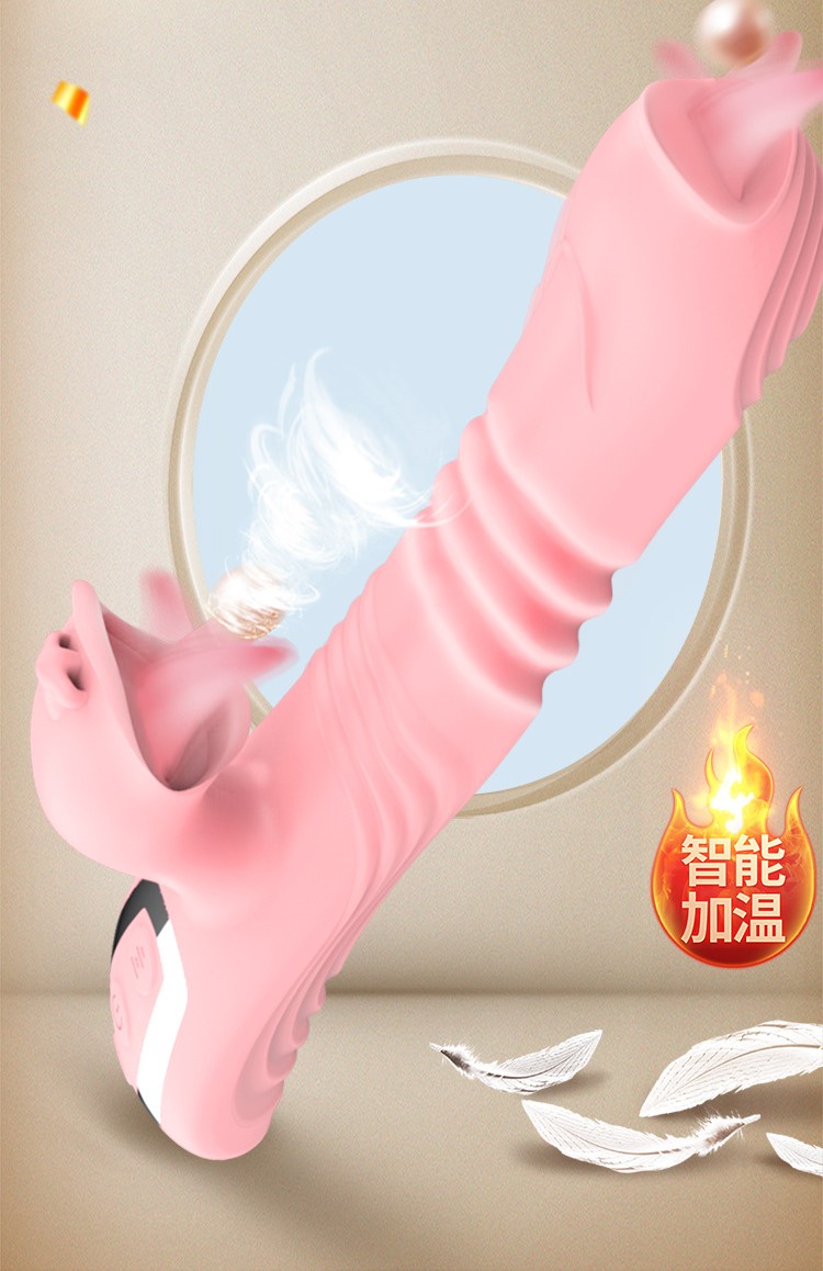 Chày rung âm đạo lưỡi liếm co giãn nóng 42 độ